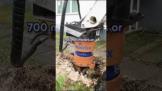 How deep can you remove stumps and their roots?