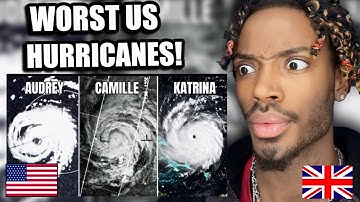 GEN-Z BRIT REACTS To Top 10 WORST US HURRICANES! (WHATTTTTT!!)