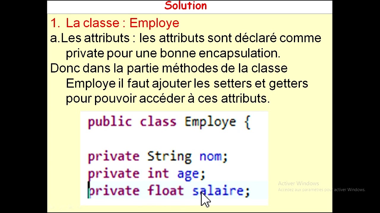 Correction Test Module Programmation Orientée Objet POO