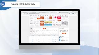 26 Reading HTML Table Data