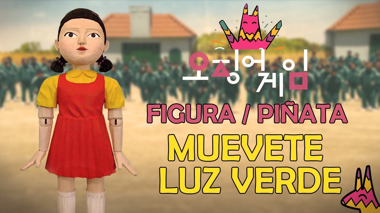 ¡Figura / Piñata de el Juego del calamar! (Muevete luz verde)