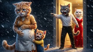 Download Lagu Papa Cat Abandoned  PREGNANT Mama Cat \u0026 Tiny Ginger Kitten… 😢 You Won’t Believe the Ending! MP3