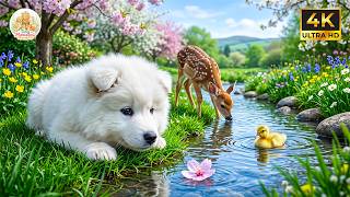 Soft Paws, Happy Hearts 🐶🍃 Baby Animals in Stunning 4K with Gentle Nature Sounds 💖 screenshot 5
