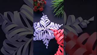 Wow! Easy 3D Paper snowflake #christmas Decoration #tutorial s&#39;🤷