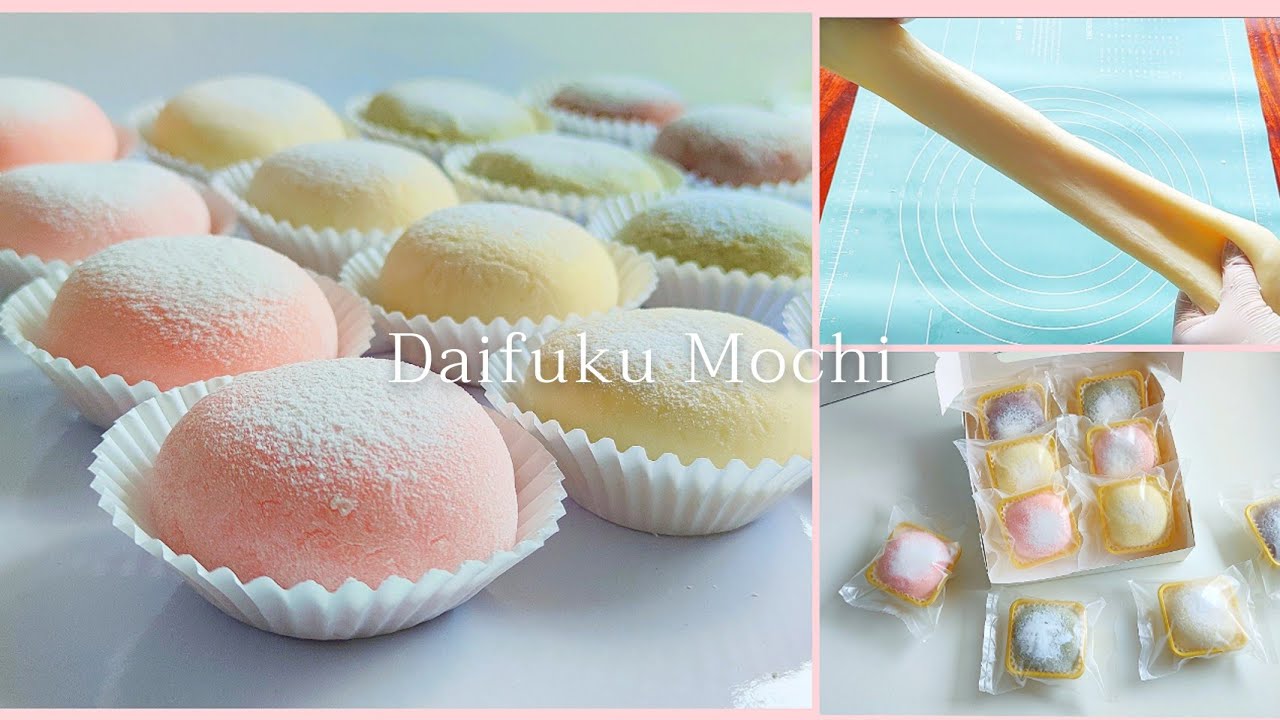 ไดฟุกุ Daifuku Mochi ขนมโมจิ นุ่ม เหนียว หนึบ ขนมแป้งข้าวเหนียวจากญี่ปุ่น พาทำขนมมงคลขายดีตลอดปี