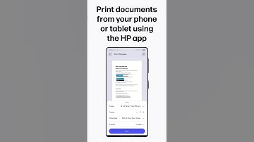 Print documents from your phone or tablet using the HP app | HP printers #short