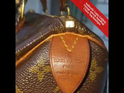 Authentic Louis Vuitton vintage speedy handbag Classy bag boutique - YouTube