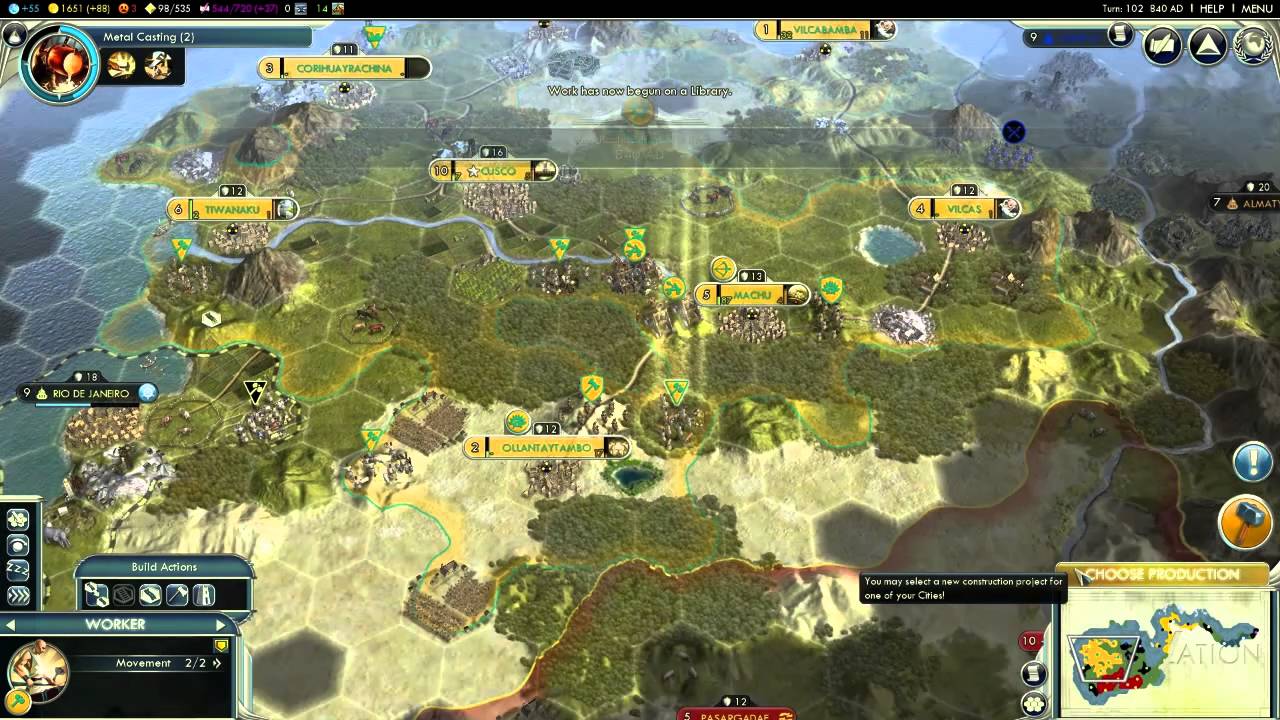 Let's play Civilization 5 Pachacuti 3 YouTube