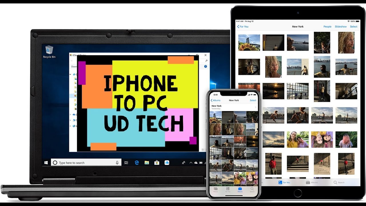 how to transfer photos from iphone to pc windows 10