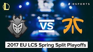 HIGHLIGHTS: G2 Esports vs. Fnatic (2017 EU LCS Spring Playoffs) Wealth