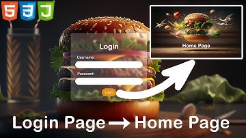 Create a Stylish Glass Effect Login Page and Simple Home Page with HTML, CSS, and JavaScript #video