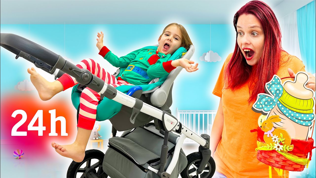 Partea 2 👼🏻 BRI a devenit BEBELUȘ 👶 pentru 24 de ORE ⏰