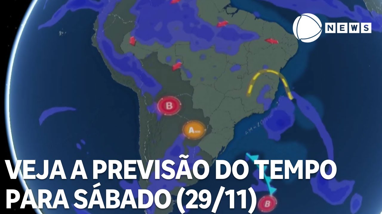 Veja a previsão do tempo para sábado (29/11) - YouTube