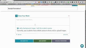 Go Formative Setting up a Whiteboard Question for Students to Show Their Work