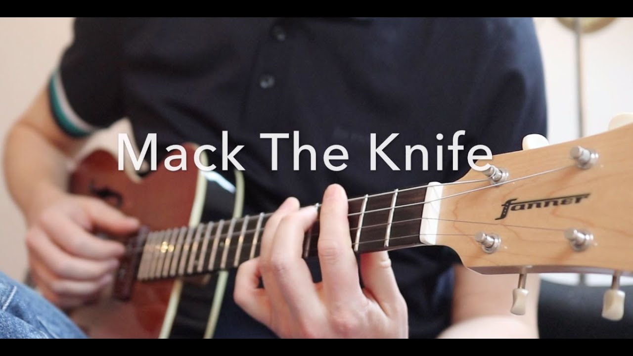 Mack The Knife Electric Jazzy Baritone Ukulele Bobby Darin Cover 