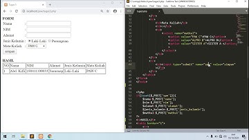 Membuat dan Menampilkan Form Sederhana PHP Tanpa Database (Radio Button, ComboBox)