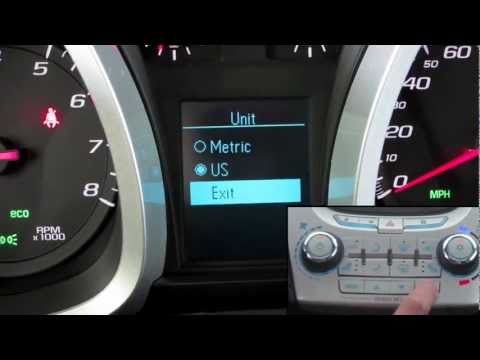 Getting To Know Your 2011 Chevrolet Equinox: How To Use The Drivers Info System