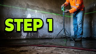 Bedroom Floor Preparation with Cement &amp; Sand | Tile Base Setup