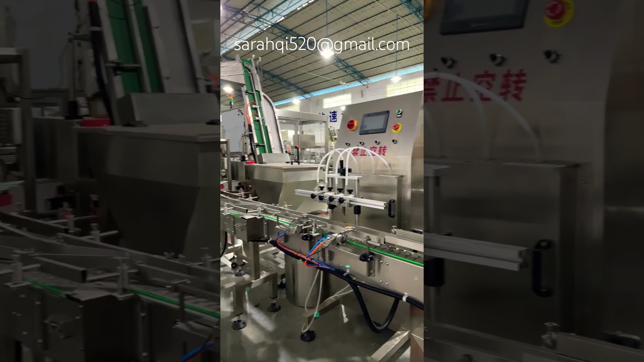 Sauce filler, liquid filler, 2 capers, a whole packaging line is ready to ship 