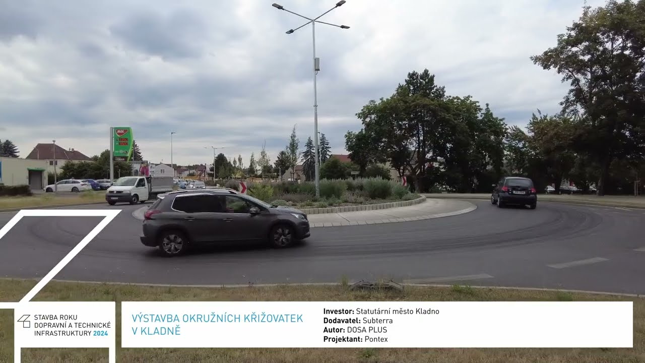 SRDTI 2024: Výstavba okružních křižovatek v Kladně