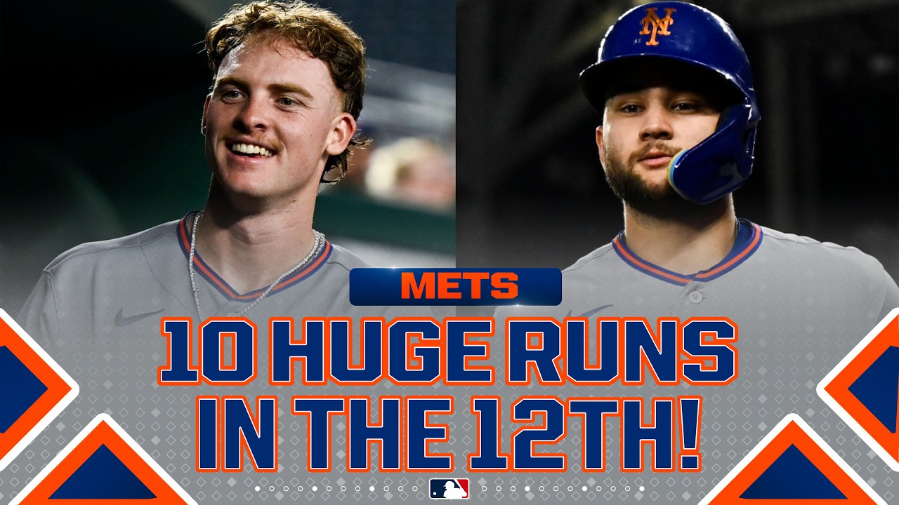 10 RUNS in extras for Mets!!! Carson Benge, Marcus Semien and Bo Bichette charge the offense ⚡