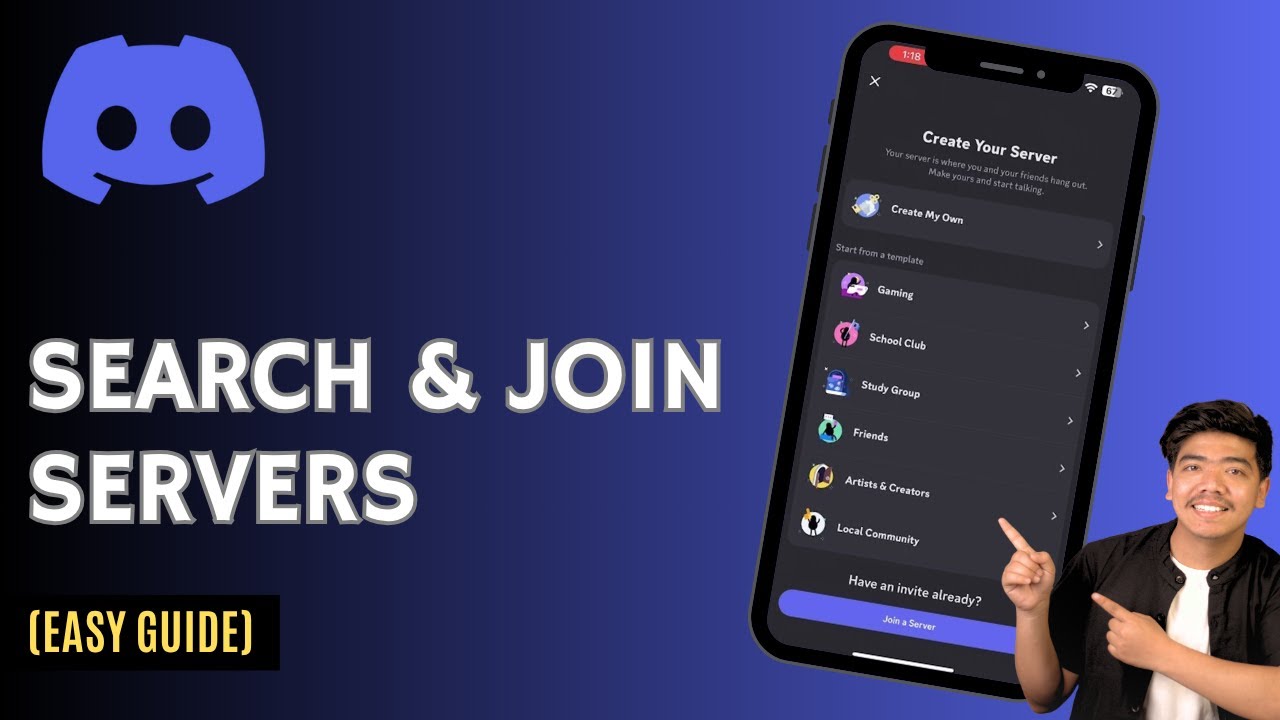 How To Search For Servers On Discord Mobile - Step By Step Guide - YouTube