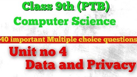 9th class |unit -4| Mcqs Computer science