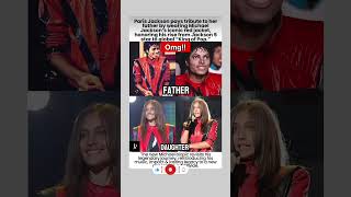 Paris Jackson Honors Her Father — Wearing MJ's Iconic Red Jacket 🔴👑 #viral #shorts