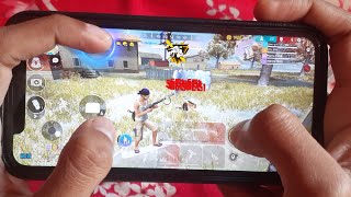 Duo vs Squad iphone 11 Pro Max Free Fire 3 Finger Gameplay