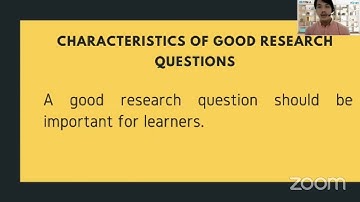 [LEARN@HOME] Developing Action Research Questions