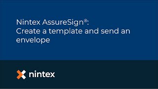 Famous Nintex AssureSign®: Create a template and send an envelope Net Worth