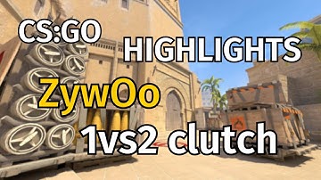 CS:GO highlights ZywOo 1vs2 clutch Vitality vs BIG (Mirage)