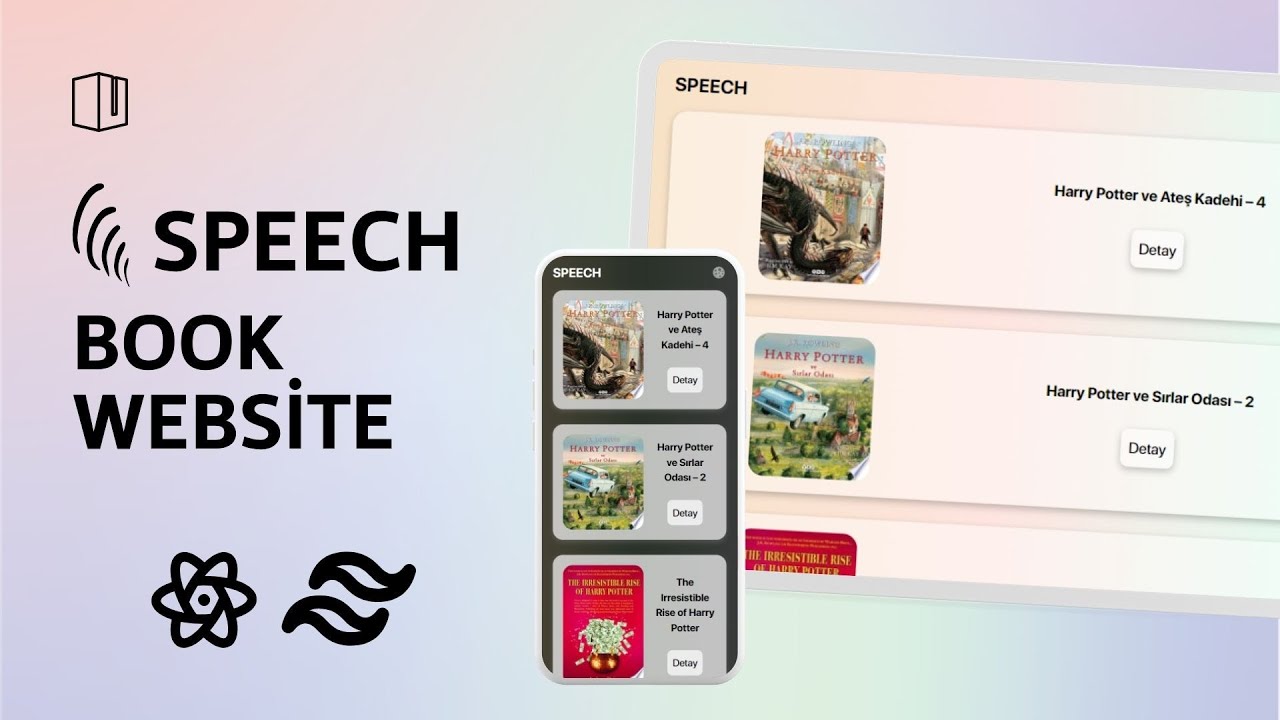 Speech Recognition Book Website - React, Tailwind.Css - YouTube