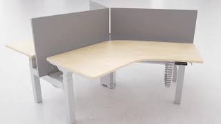 ET223Y Height Adjustable Desk Installation Animation