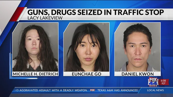 Guns, drugs seized in traffic stop, three arrested