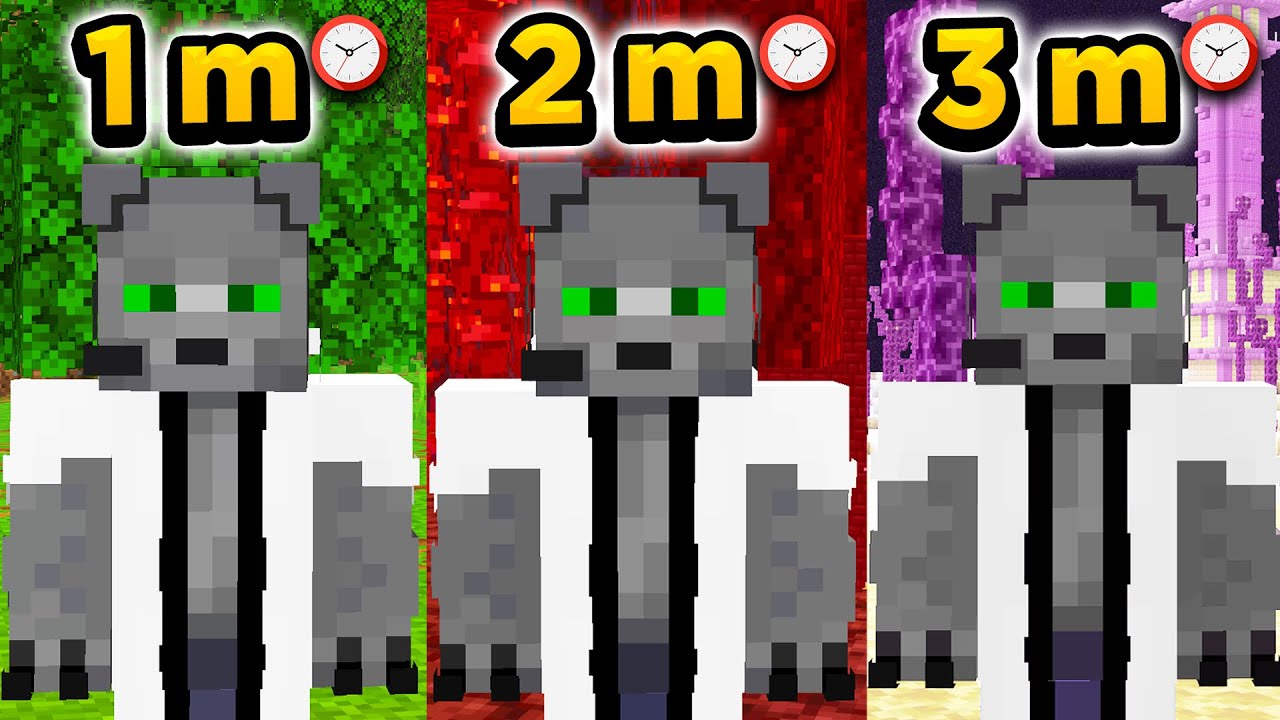 Paso Minecraft Pero cada MINUTO cambio de DIMENSIÓN 