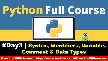 Python tutorial 2023| Day 3 Commet | Variable | Identifier | Datatypes #python #pythontutorial #day3