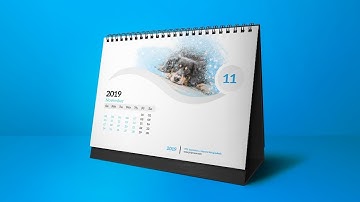 How to Design Desk Calendar | Adobe Photoshop Cc