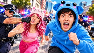 we ran from the police…