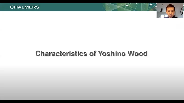 Ch 4 Characteristics of Yoshino wood