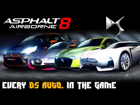 Asphalt 8: Full DS Automobiles Showcase (Every Car in-game)