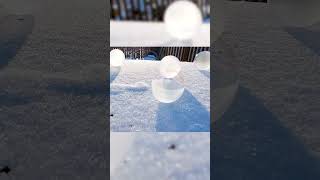 Crazy Ice Bubbles - Sunshine On A Winter Morning 🌞 ⁠Frozen Bubbles