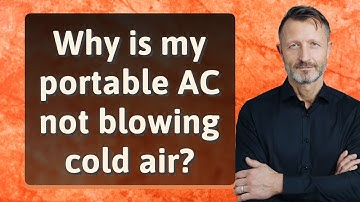 Why is my portable AC not blowing cold air?