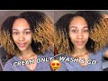 Cream ONLY Wash & Go (NO GEL) | VOLUME ON 1ST DAY HAIR