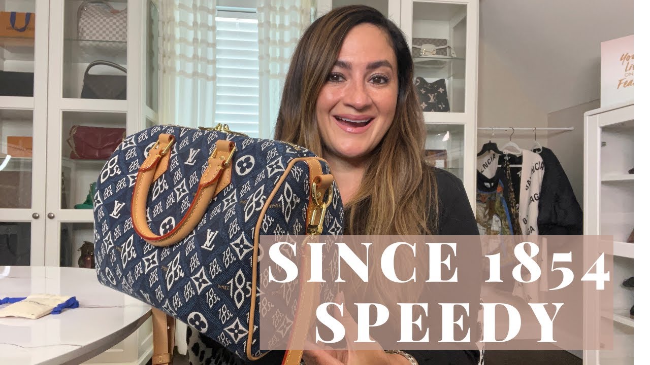 LOUIS VUITTON UNBOXING DENIM SPEEDY BANDOULIERE 25 FROM THE