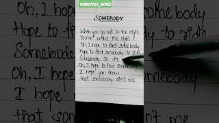 Somebody - Jungkook Lyrics