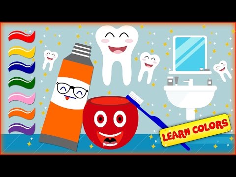 Colors With Funny Teeth Brushing Animation | Cartoons For Baby,Children,Kids-Redi EP02 Cartoon Movie