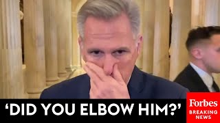BREAKING NEWS: Kevin McCarthy Faces Reporters Who Ask Point Blank, 'Did You Elbow' Tim Burchett? Net Worth