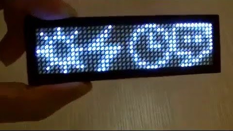 Scrolling LED Name Badge