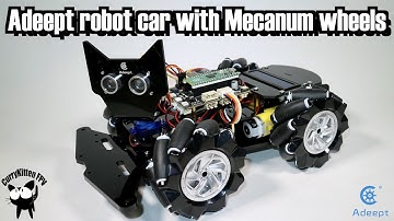 Adeept robot car with Mecanum wheels - powered with a Pi Pico